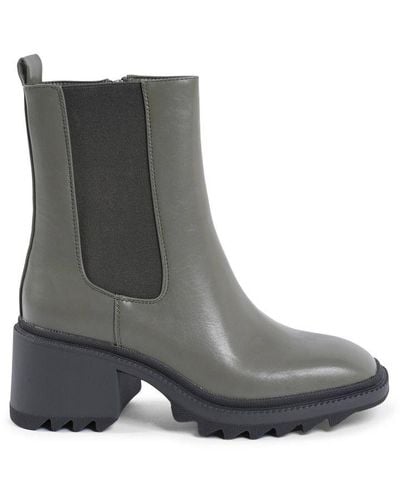 19V69 Italia by Versace Ankle Boot Synthetic Leather - Grey