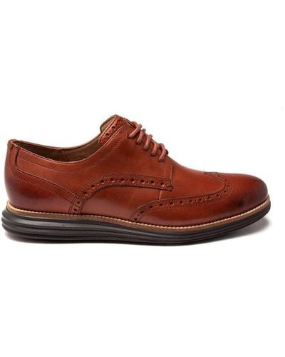 Cole Haan Original Grand Wingtip Shoes - Brown