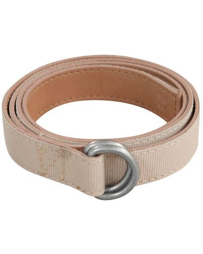 Timberland Nubuck & Canvas Belt Peach Leather Tb0a1ajp 264 S Leather - Brown