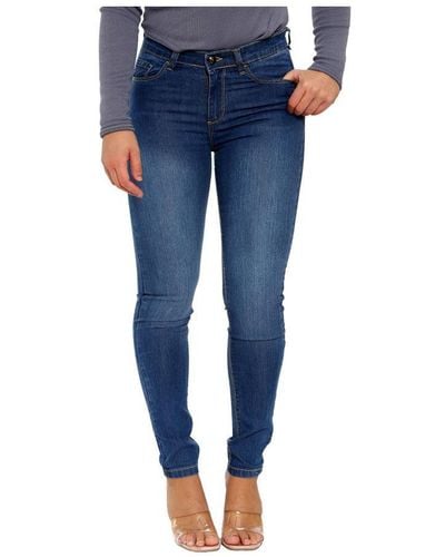 Enzo Skinny Stretched Jeans Cotton - Blue