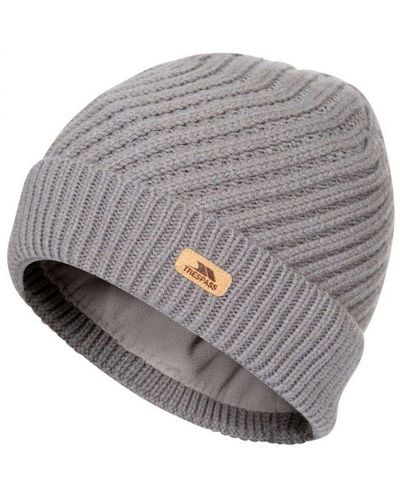 Trespass Twisted Knitted Beanie - Grey