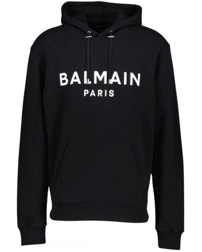 Balmain Paris Classic Logo Hoodie - Black
