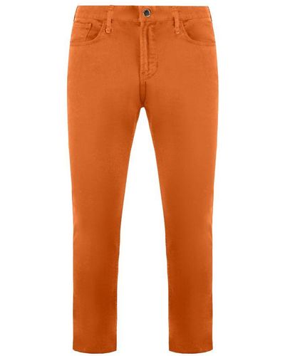 Armani Emporio J60 Regular Fit Chino Trousers - Orange