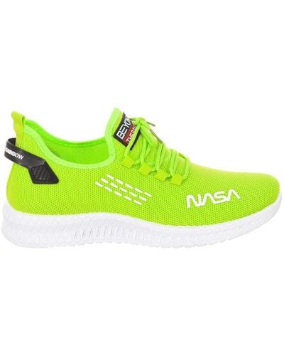 NASA High-Top Lace-Up Style Sports Shoes Csk2032 - Green