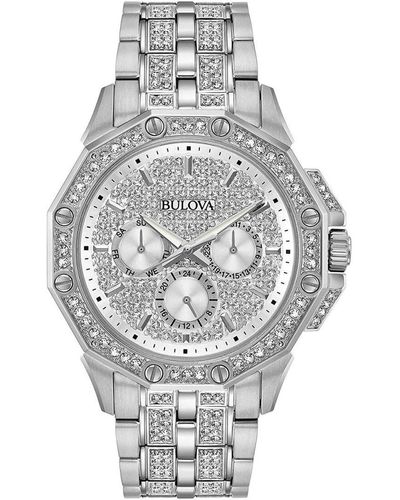 Bulova Crystal Watch 96C134 Stainless Steel (Archived) - Metallic