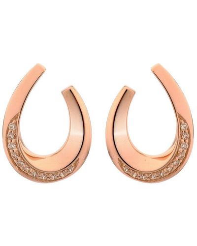 Orphelia 'Krista' 925 Sterling Stud Earrings - Pink