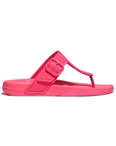 Fitflop S Fit Flop Iqushion Adjustable Buckle Flip-flops - Pink