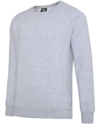 Umbro Club Leisure Sweatshirt (grijs Gemêleerd/wit) - Blauw