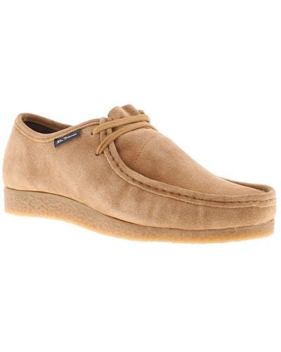 Ben Sherman Shoes Casual Glasto Leather Tan Leather - White