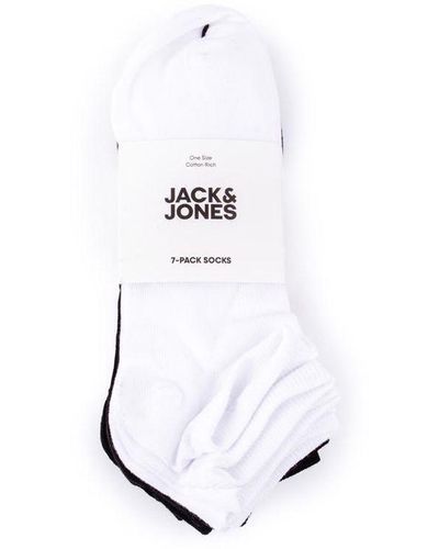 Jack & Jones 7 Pack Logo Sokken - Wit