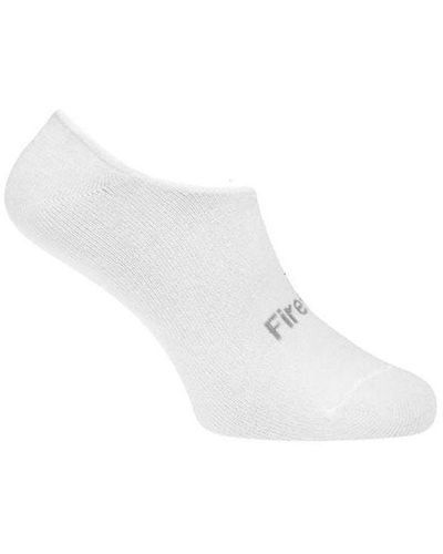Firetrap 3 Pack Invisble Socks - White