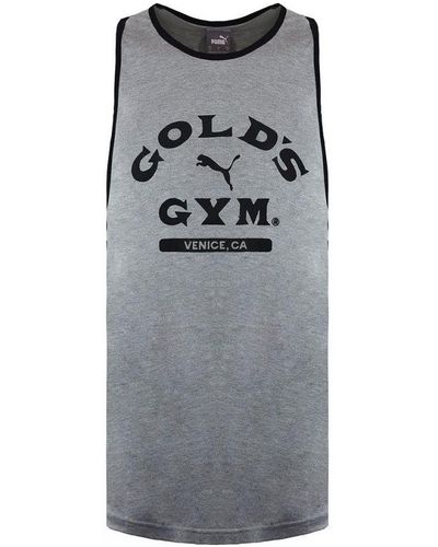 PUMA X Golds Gym Grey Vest Cotton