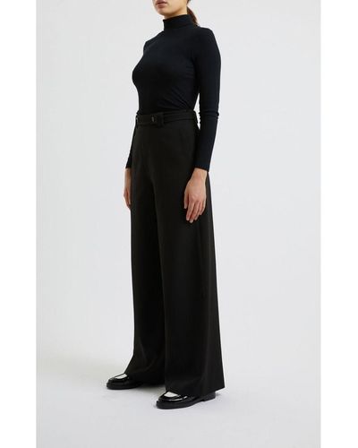 French Connection Echo Crepe Full Length Trouser - Black