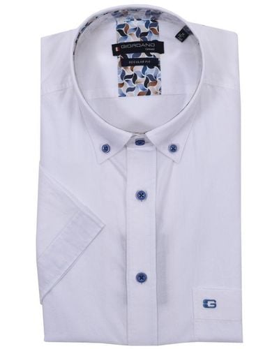 Giordano Regular Short Sleeve Shirt - Blue