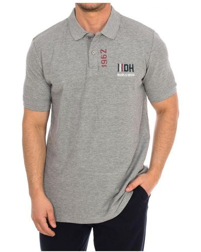 Daniel Hechter Short-Sleeved Polo Shirt 75107-181990 - Grey