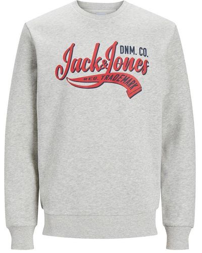 Jack & Jones Sweatshirt Round Neck - Grey