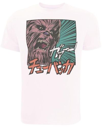 Star Wars Chewbacca Japanese T-shirt - White