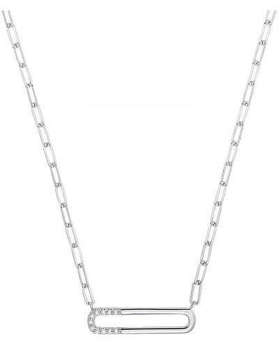 S.oliver Necklace For Ladies, 925 Sterling, Zirconia Synth. (Archived) - Metallic