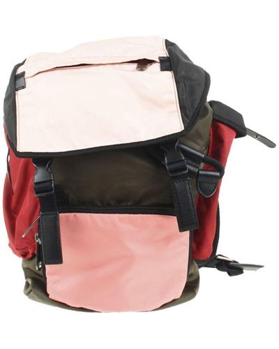 Burberry Vintage Colorblock Nylon Backpack Multi - Black