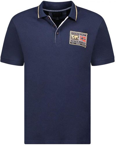 GEOGRAPHICAL NORWAY Short-Sleeved Polo Shirt Sy1308Hgn - Blue