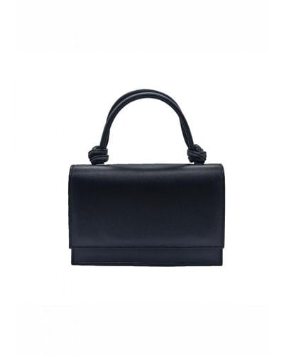 Where's That From 'Pearl' Small Bag With Knotted Handle Detail - Blue
