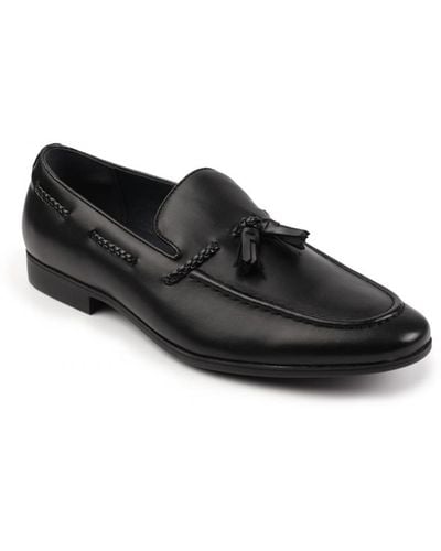Where's That From Wheres 'Bradley' Slip On Braided Loafers - Black