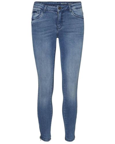 Noisy May Skinny Jeans Nmkimmy Light Blue - Blauw