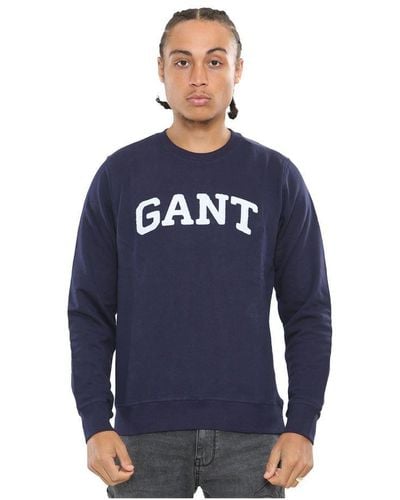 GANT Casual Sweatshirt | Cadeau Geven Met Ronde Hals - Blauw