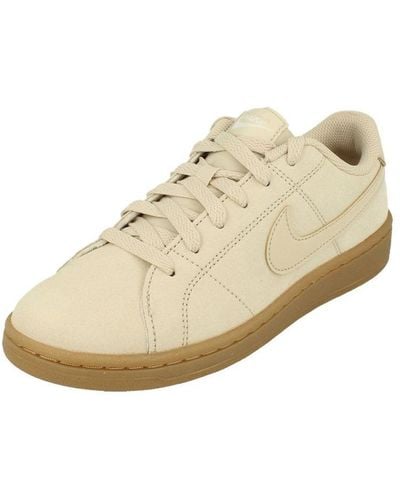 Nike Court Royale 2 Suede Trainers - Natural