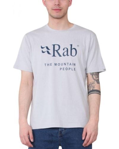 Rab Stance Mountain T-shirt In Grijs - Blauw