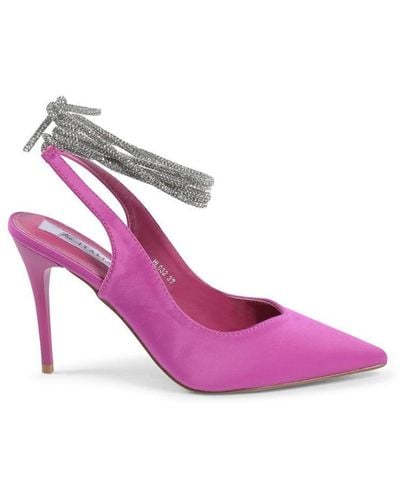 19V69 Italia by Versace Chanel Pump Fuschia Fabric - Pink