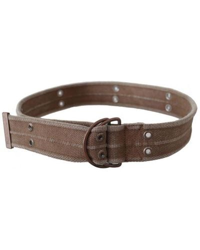 Dolce & Gabbana Leather Logo Belt Sling Cintura Buckle - Brown