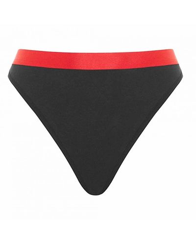 Nicce London Contrasting Waistband Heart Thong Underwear 211 2 15 08 0043 - Grey