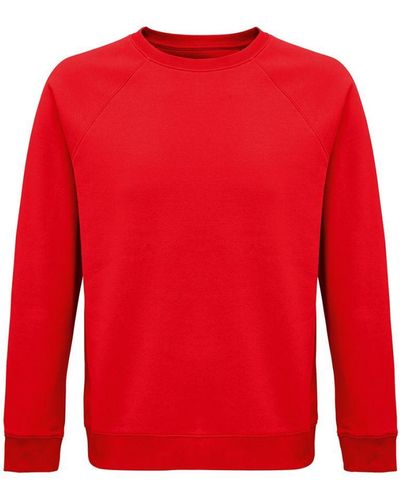 Sol's Adult Space Organic Raglan Sweatshirt (rood)