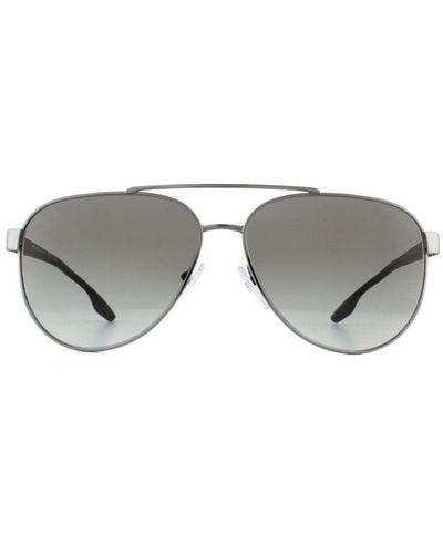 Prada Sunglasses Ps54Ts 5Av3M1 Gunmetal Gradient - Metallic
