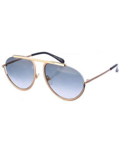 Givenchy Aviator Style Metal Sunglasses Gv7112S - Blue