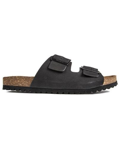 Wrangler Ranch Sandals Leather - Black