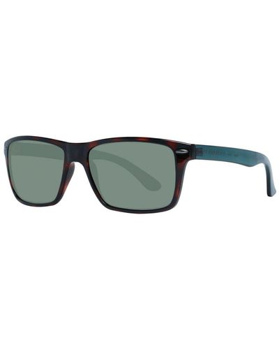 Ted Baker Trapezium Sunglasses With Frame And Lenses - Green