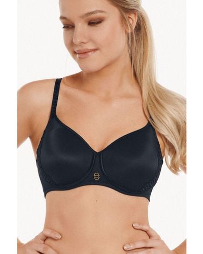 Lisca 'Ivonne' Non-Wired Moulded Foam Cup T-Shirt Bra - Blue