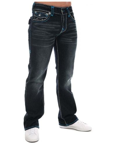 True Religion Billy Flap Super T Jeans In Denim - Blauw