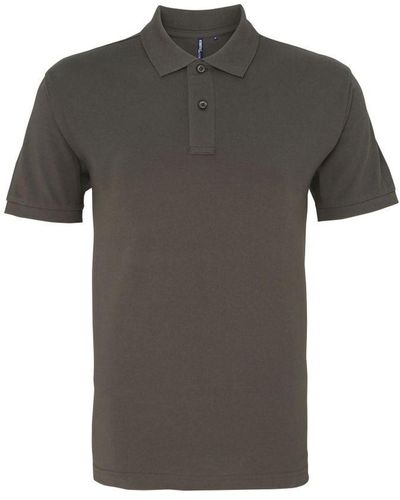 Asquith & Fox Organic Classic Fit Polo Shirt (Slate) - Grey