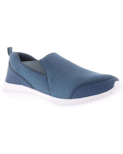 FOCUS BY SHANI Trainers Strider Slip On Navy - Blue