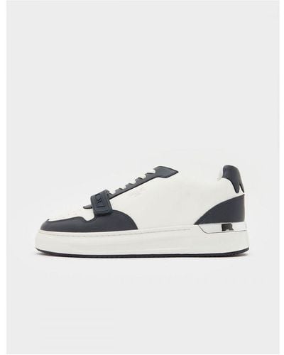 Mallet Hoxton Wing Trainers In White Navy - Wit