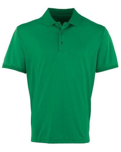 PREMIER Coolchecker Pique Polo Shirt (Kelly) - Green