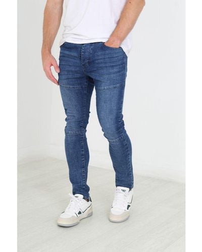 Good For Nothing Blue Cotton Slim Fit Denim Jeans