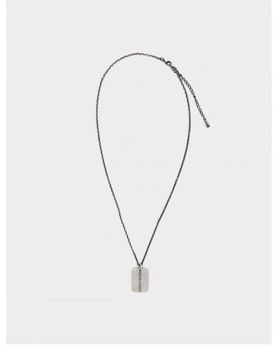 Paul Smith Accessories Silver Necklace In Silver - Wit