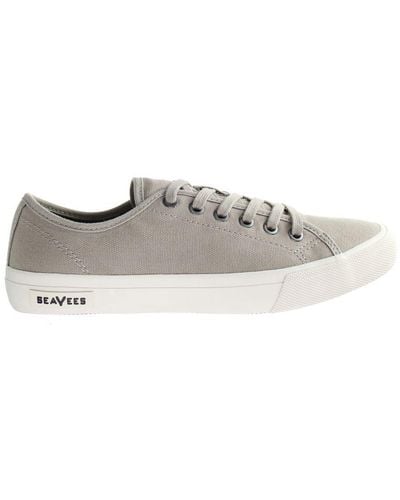 Seavees Monterey Trainer Standard Khaki Shoes Canvas - White