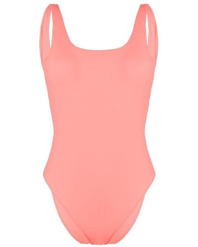 GYMSHARK Open Back Swimsuit - Pink