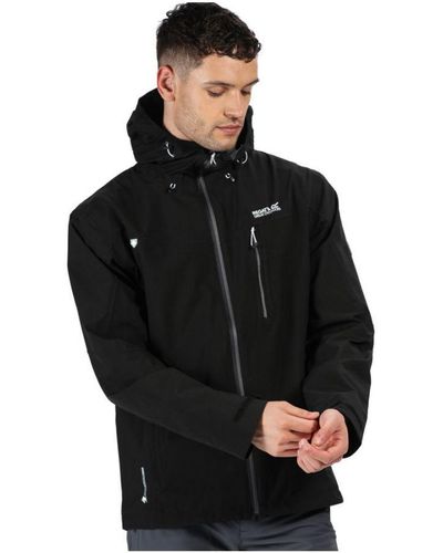 Regatta Birchdale Durable Waterproof Isotex 10000 Jacket Coat - Black