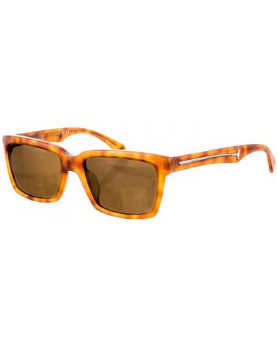La Martina Rectangular Shaped Acetate Sunglasses Lm52406 - Brown